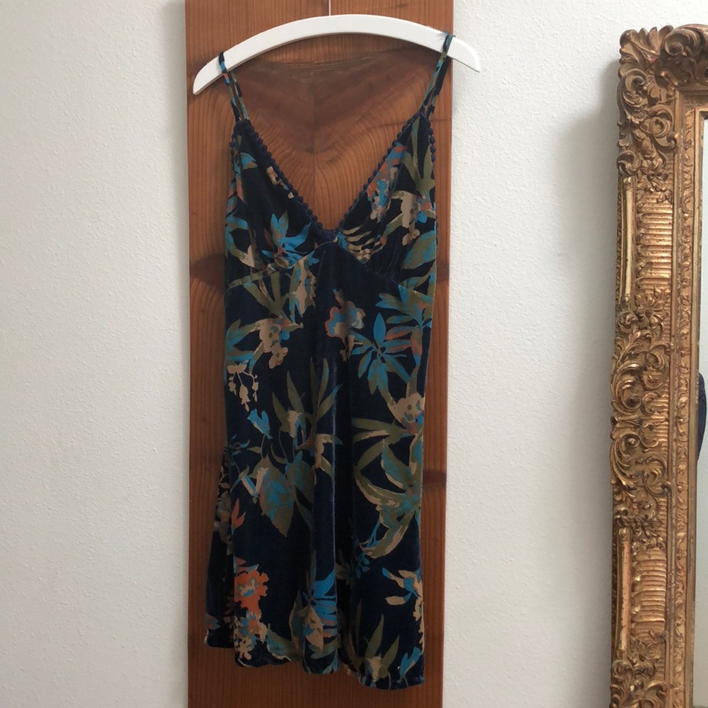 Velvet mini dress size small see photos